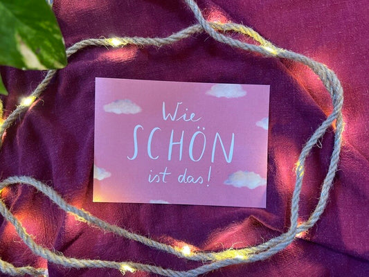 Postkarte: Wie schön ist das