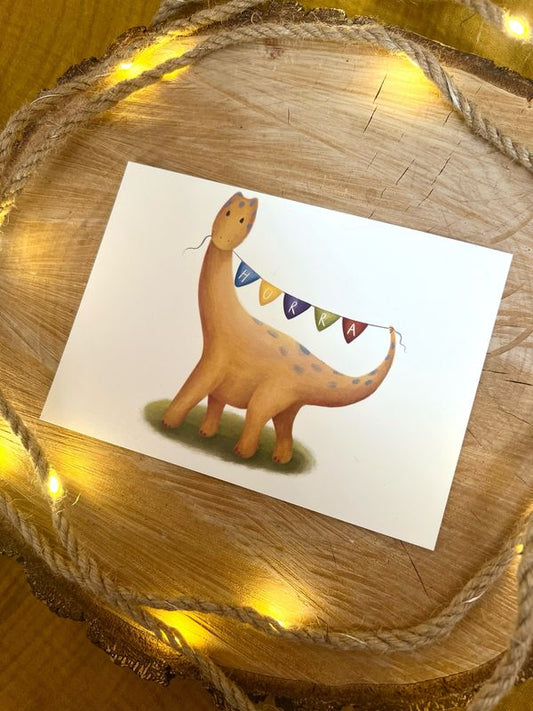 Postkarte: Dino Hurra