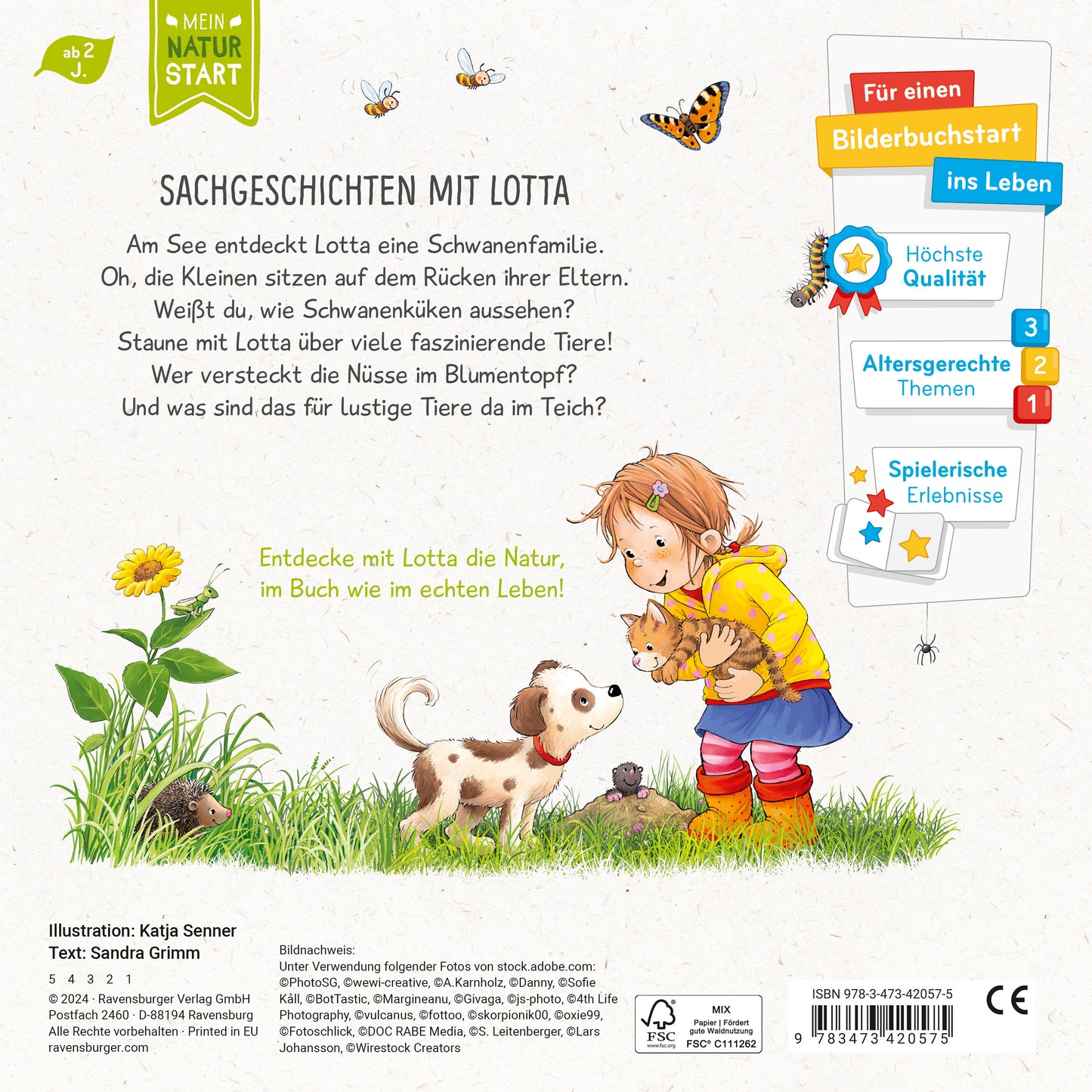 Lotta liebt die Tiere – Sach-Bilderbuch über Tiere ab 2 Jahre, Kinderbuch ab 2 Jahre, Sachwissen, Pa