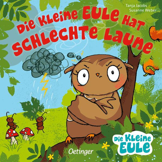 Die kleine Eule hat schlechte Laune