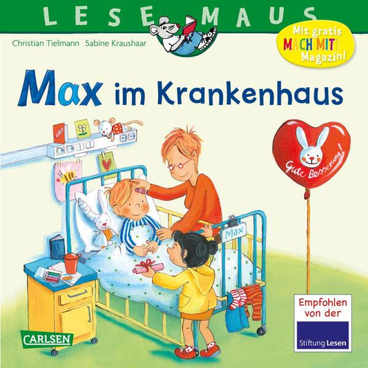 Carlsen  978-3-551-08964-9 LESEMAUS 64: Max im Krankenhaus (1)