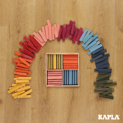 KAPLA® 100er KASTEN OCTOCOLOR : 100 Plättchen in 8 Farben